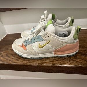 Nike Dunk Low Disrupt 2 Easter DV3457-100 Pastel White Women’s Size